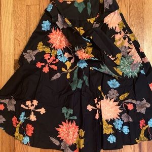 Zara floral midi skirt